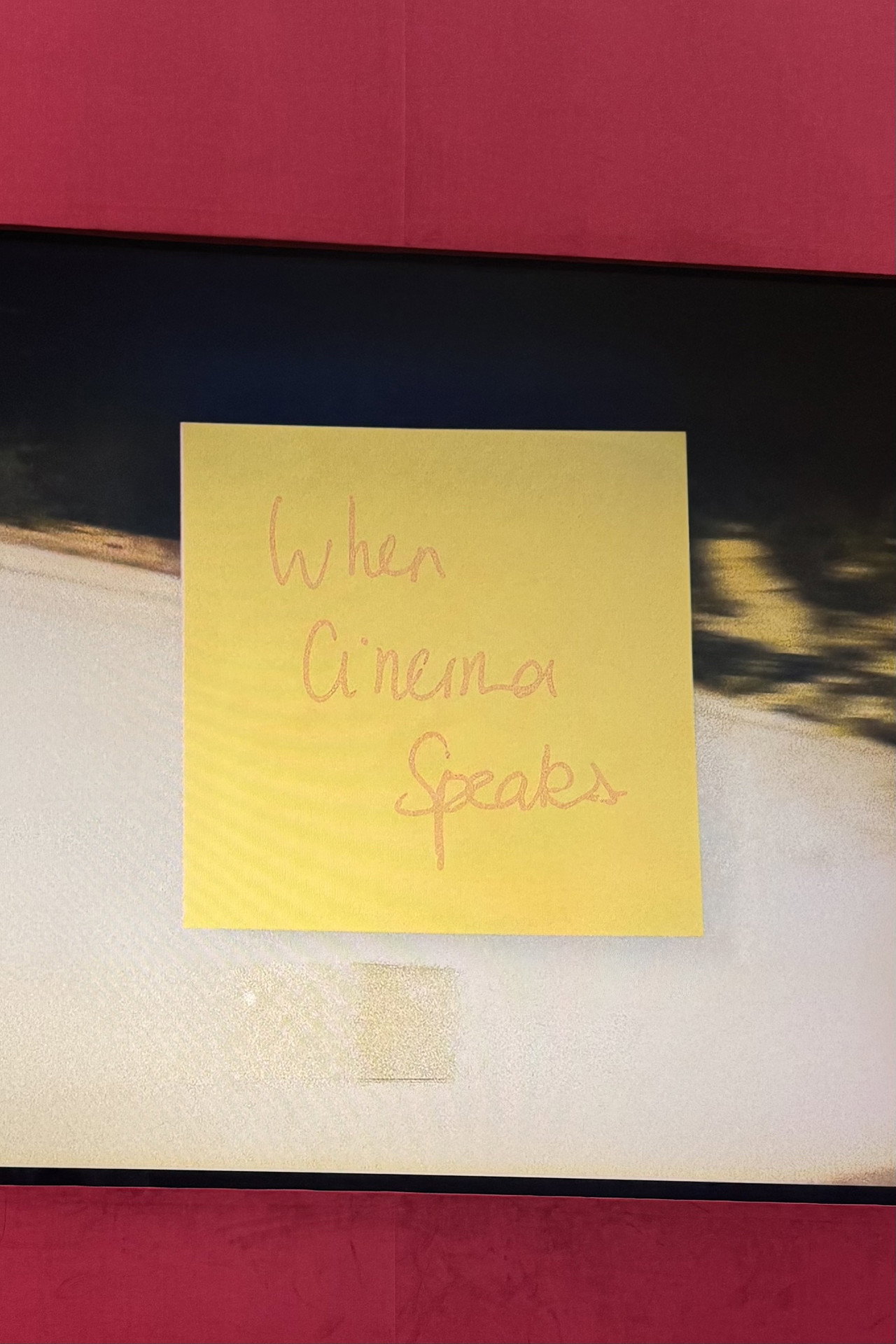 WHEN CINEMA SPEAKS... filmaffisch