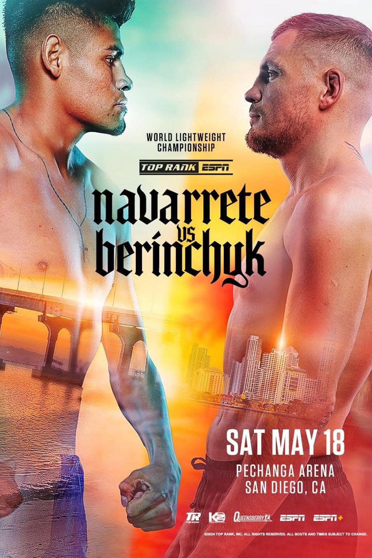 Emanuel Navarrete vs. Denys Berinchyk filmaffisch