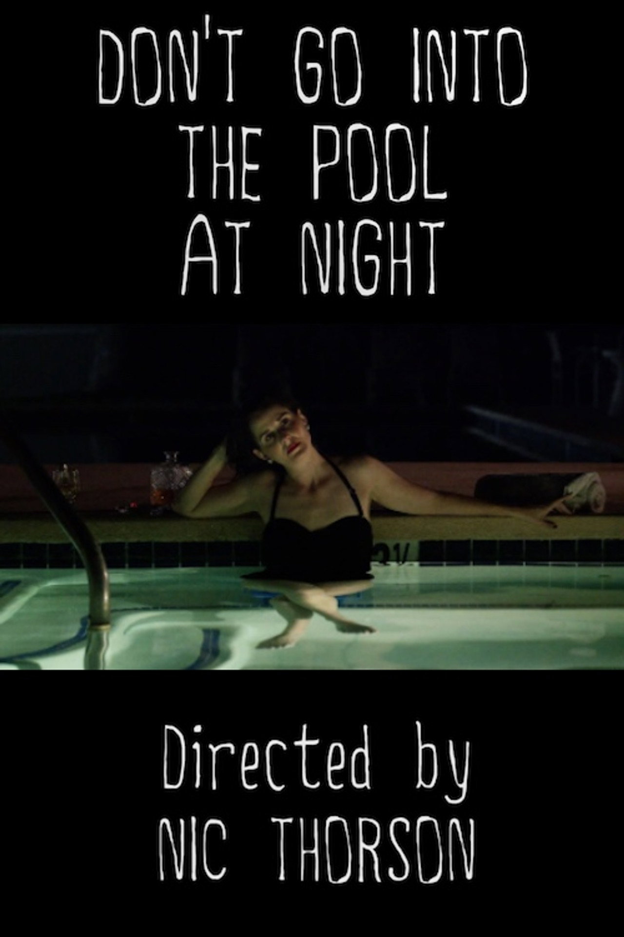Don't Go Into the Pool at Night Backdrop