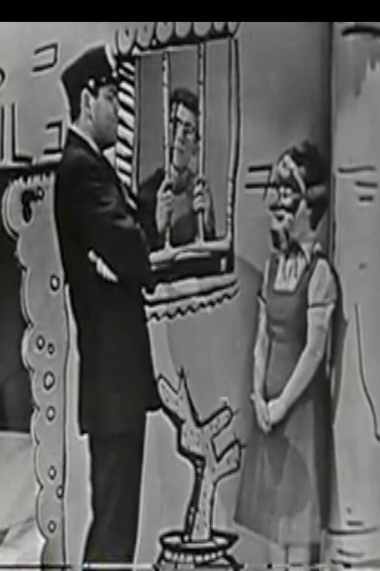 "Waiting for Godot" Intercut with “Krazy Kat” Backdrop