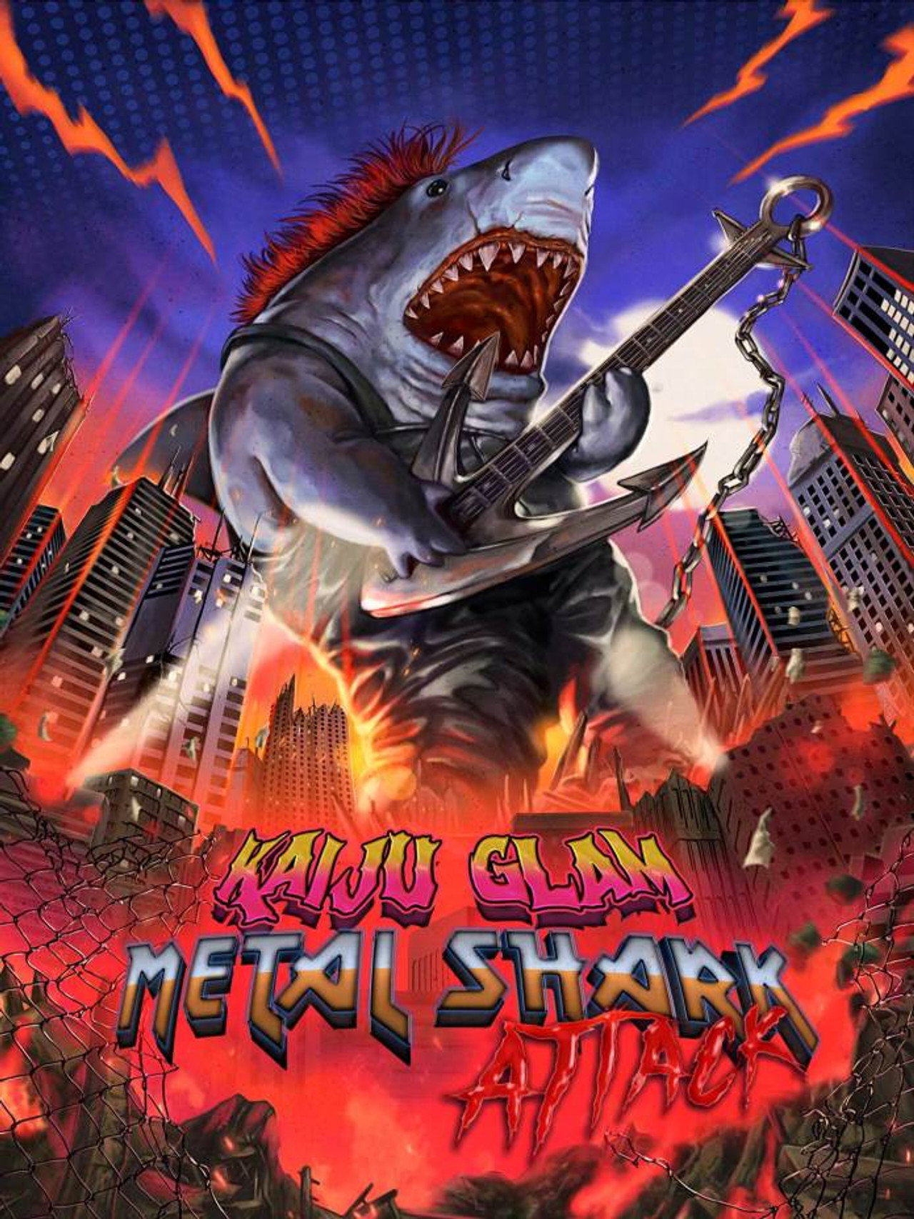 Kaiju Glam Metal Shark Attack filmaffisch