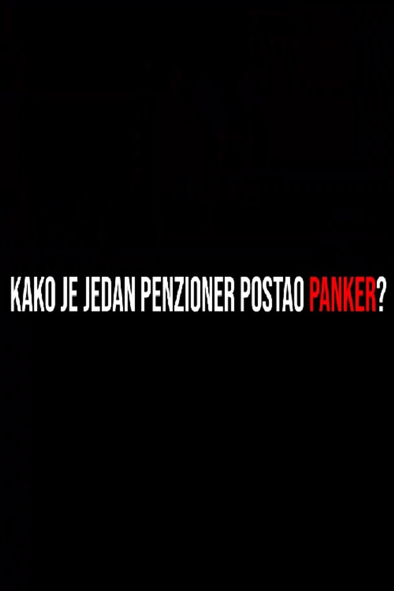 How a Senior Citizen Became a Punk? Backdrop