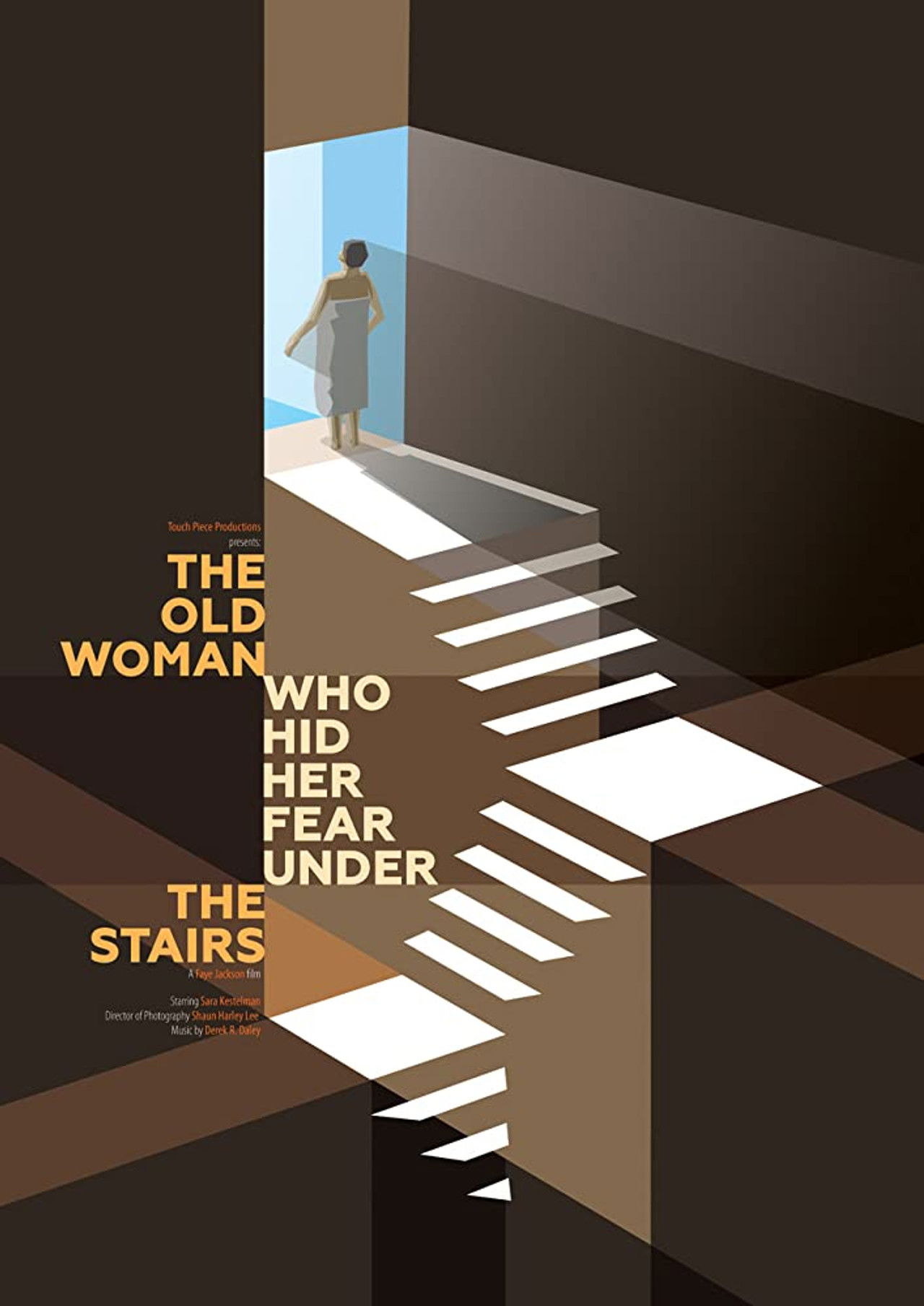 The Old Woman Who Hid Her Fear Under the Stairs Backdrop