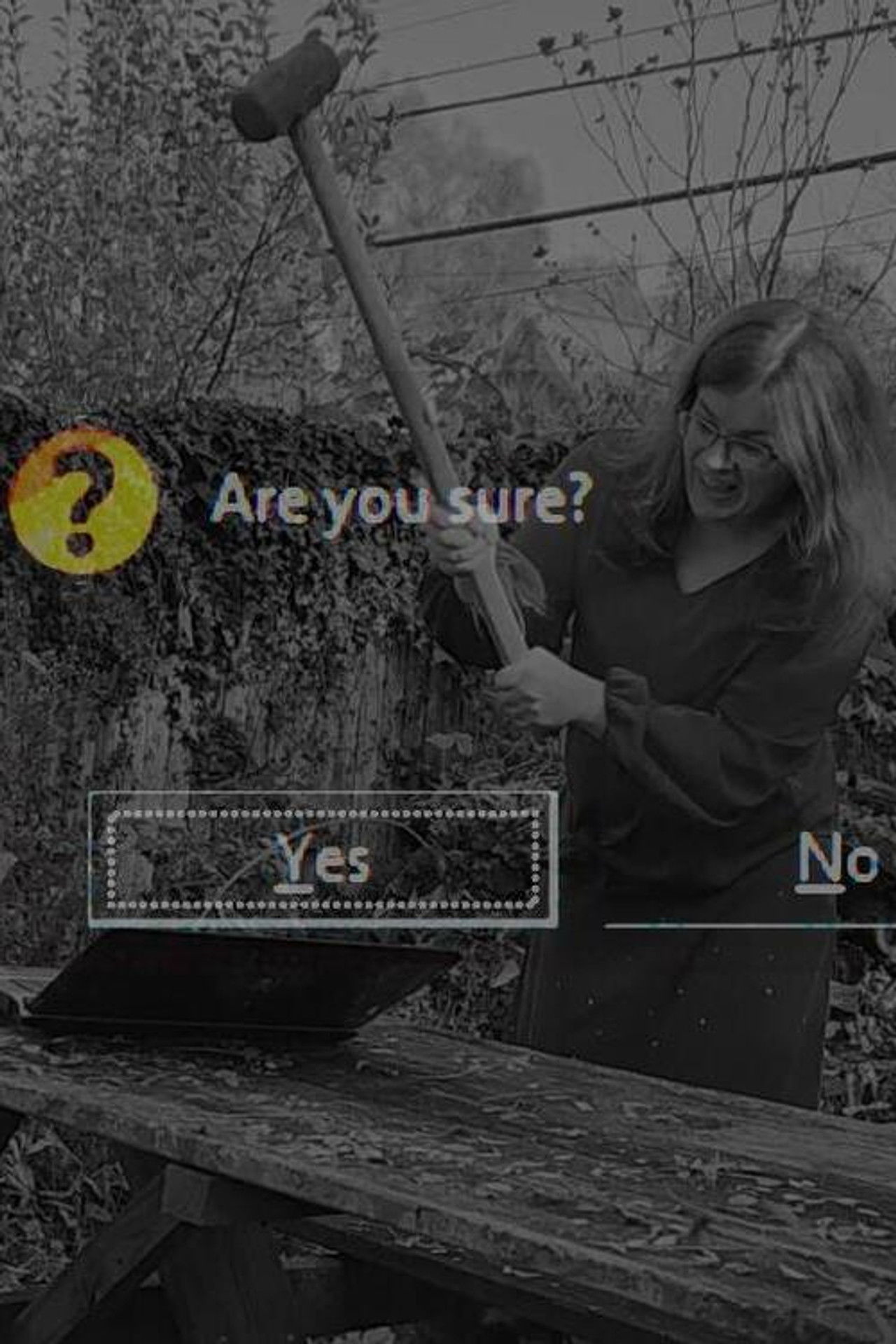 Are You Sure? Backdrop