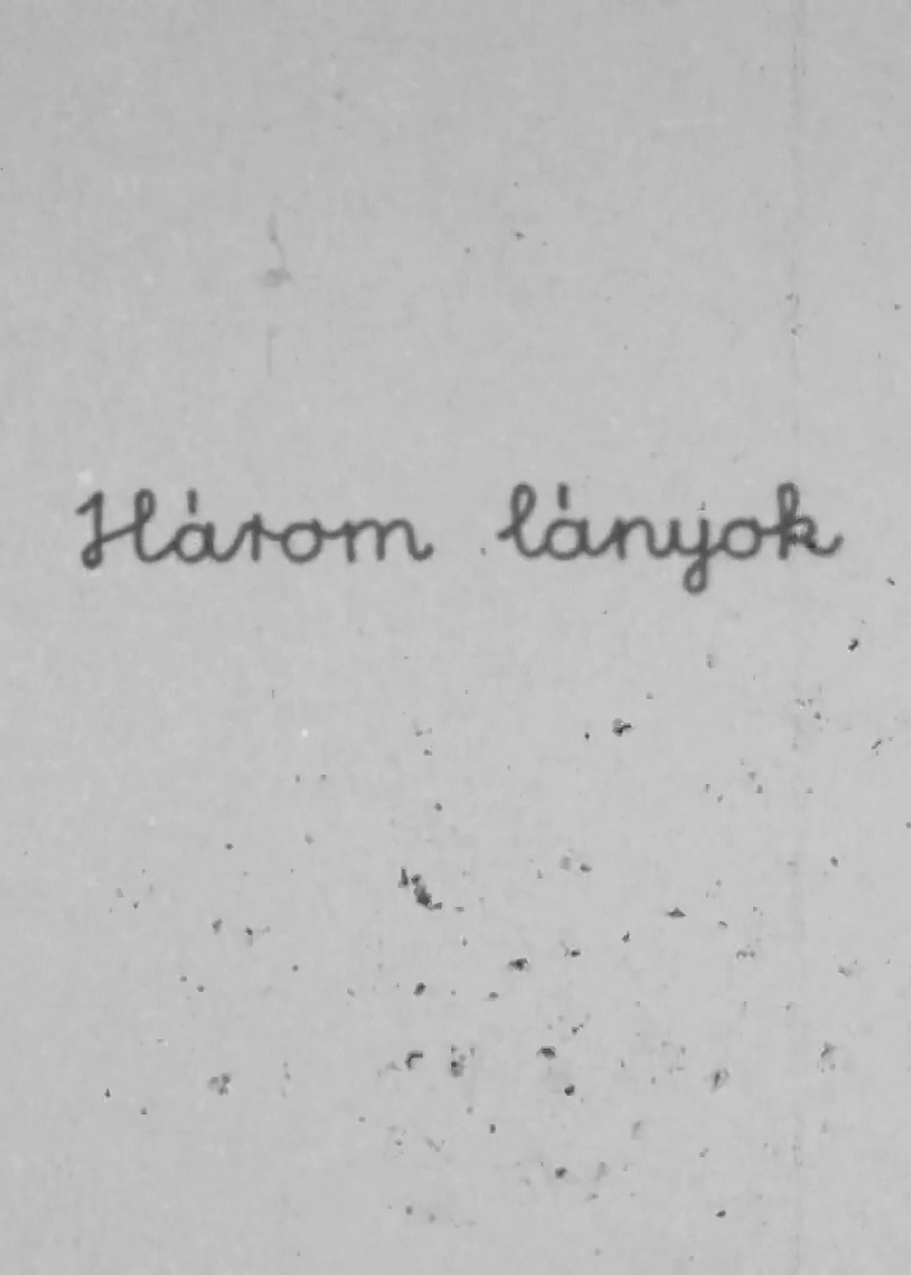Három lányok filmaffisch