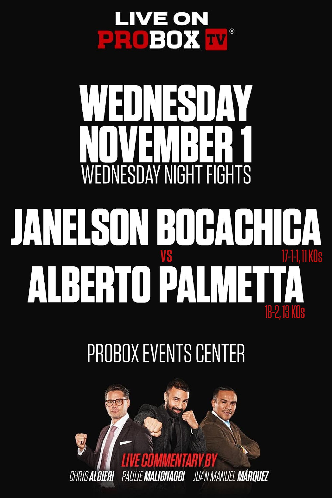Janelson Bocachica vs. Alberto Palmetta filmaffisch