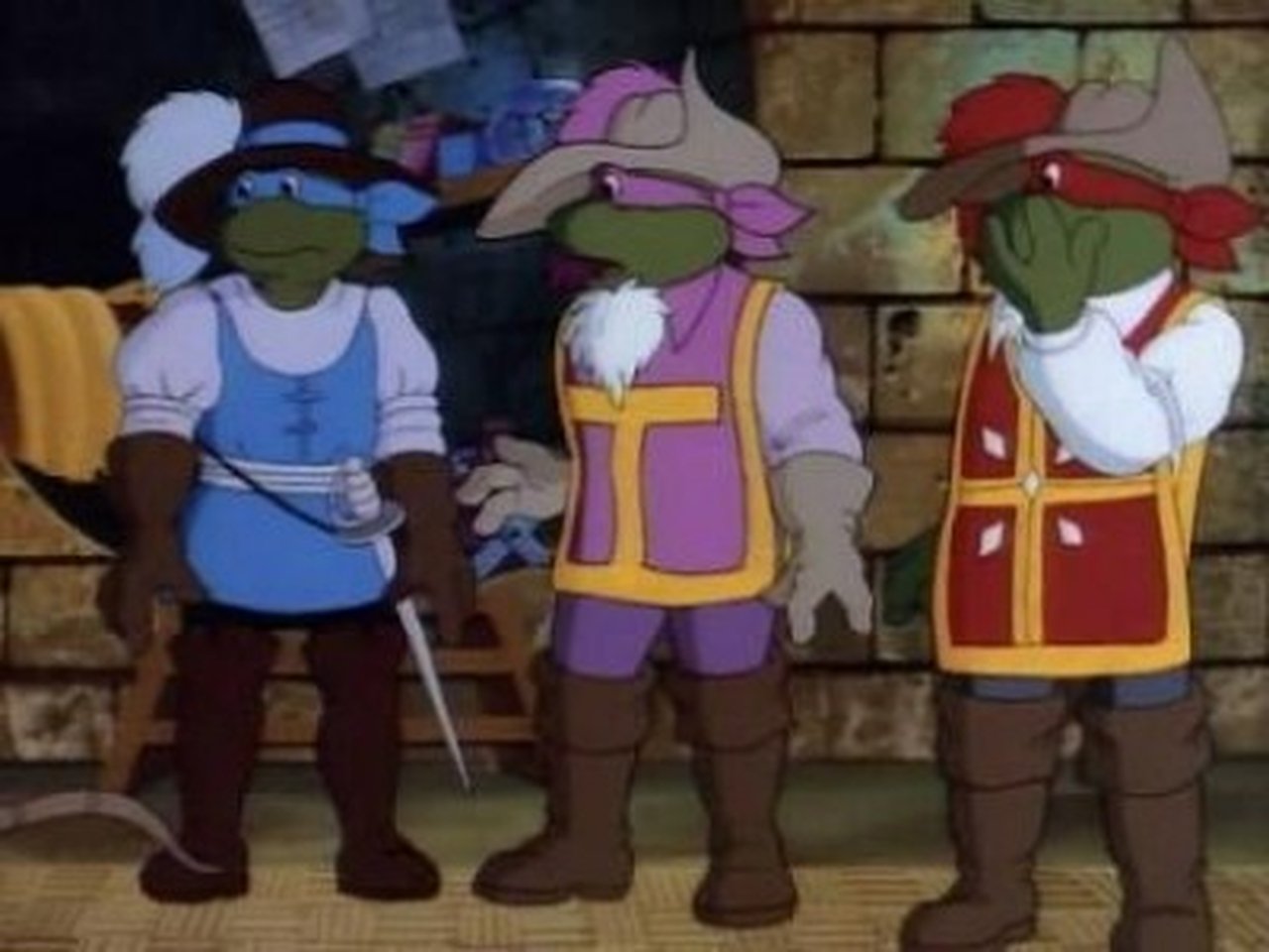 Teenage Mutant Ninja Turtles - Season 3 Episode 16 : Four Musketurtles