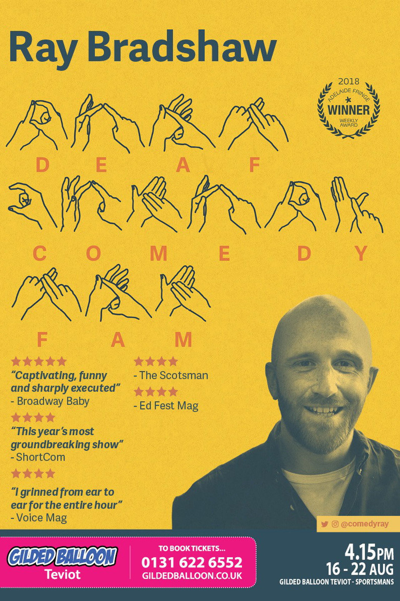 Ray Bradshaw - Deaf Comedy Fam filmaffisch