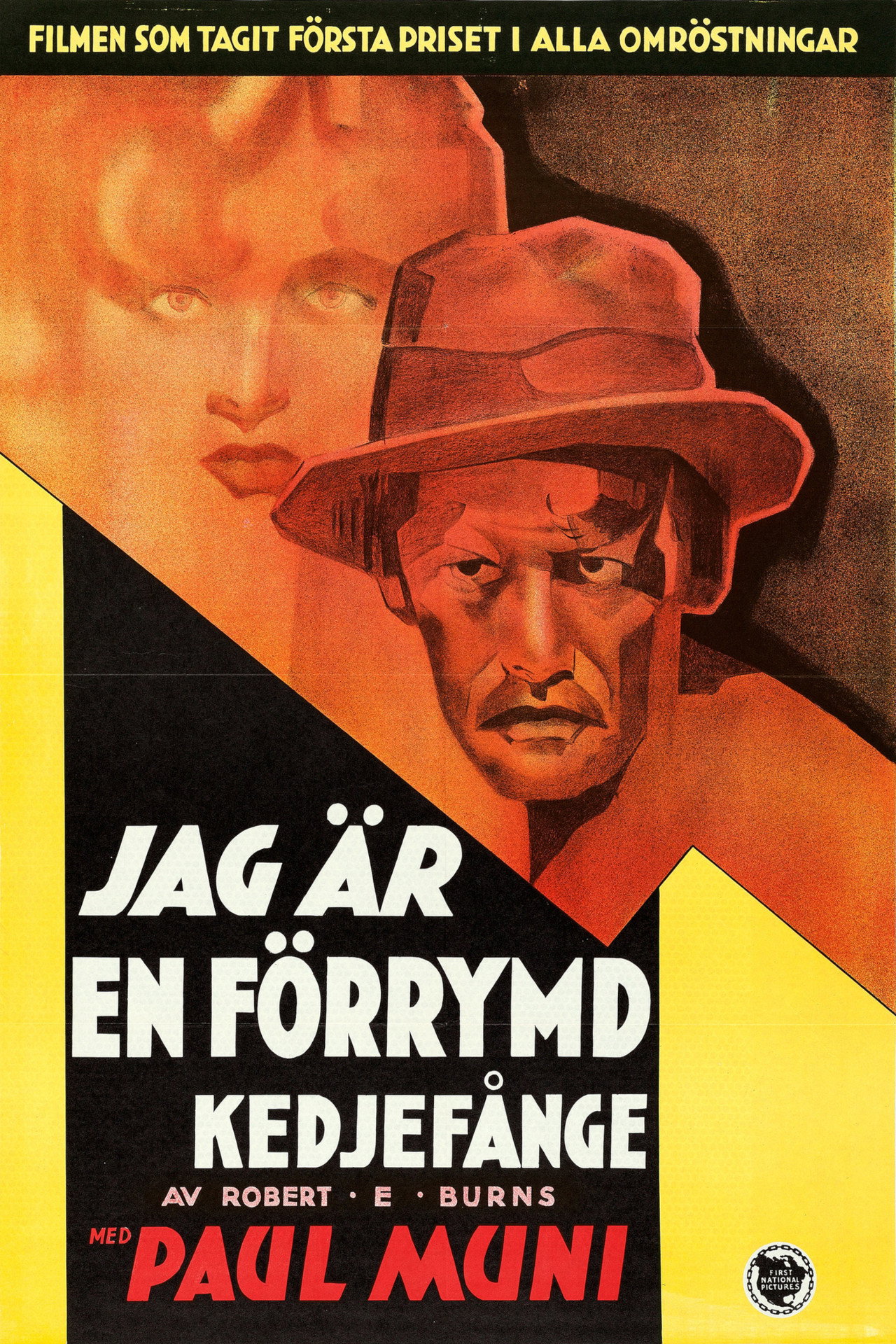 Jag är en förrymd kedjefånge filmaffisch