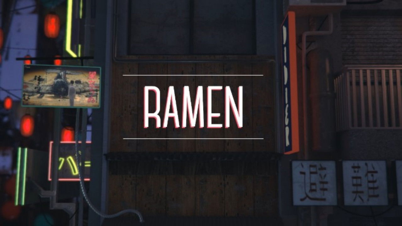 Ramen backdrop