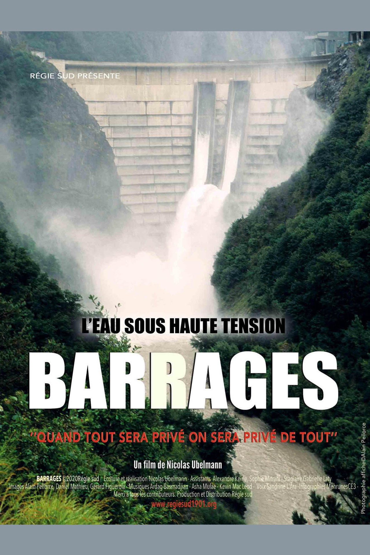 Barrages, l'eau sous haute tension filmaffisch