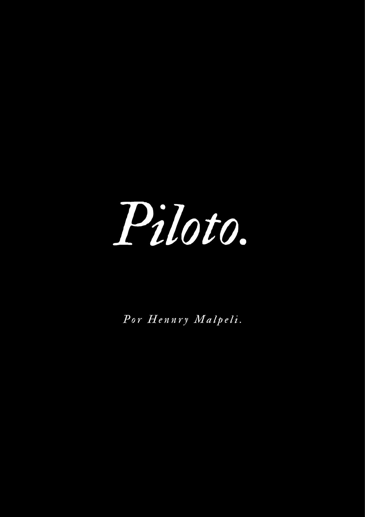 Piloto. poster