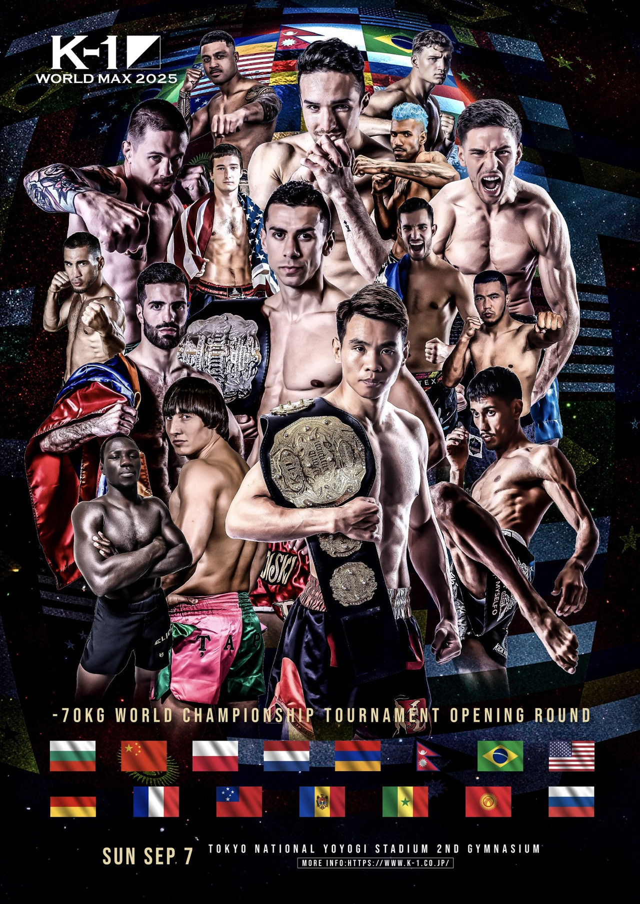 K-1 WORLD MAX 2025: 70kg World Championship Tournament Opening Round filmaffisch