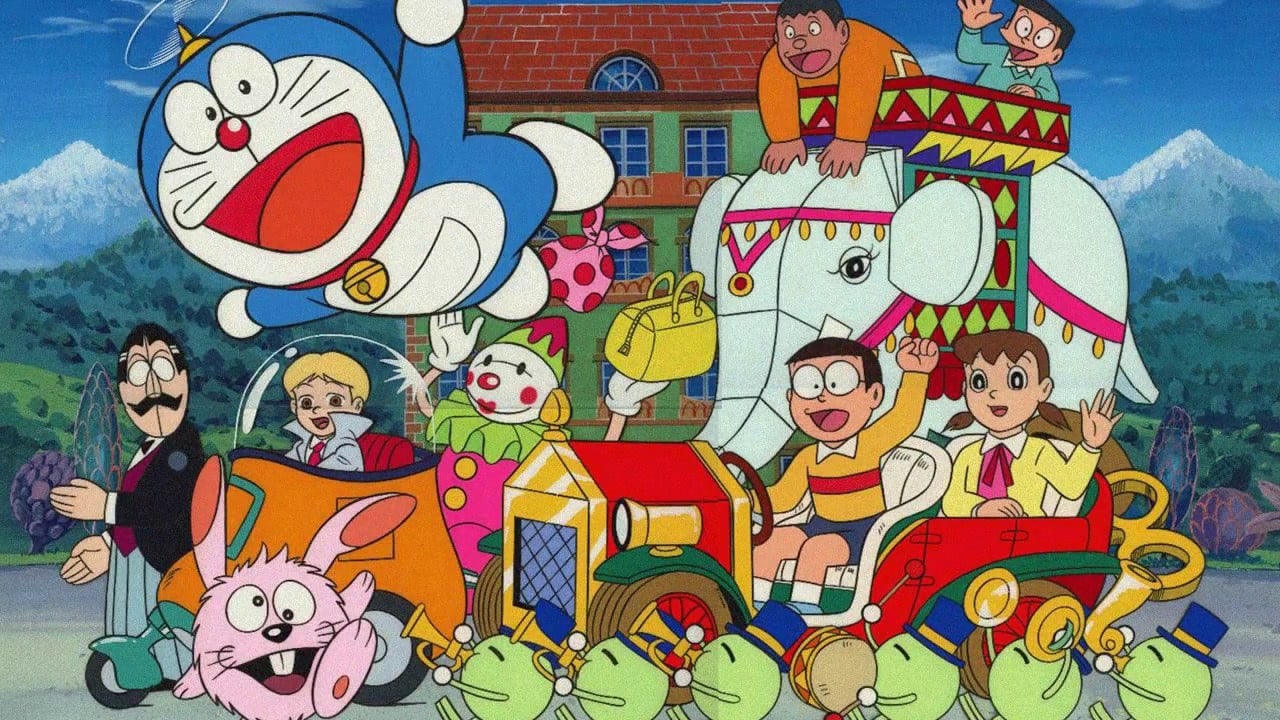 Scen från Doraemon: Nobita and the Tin Labyrinth