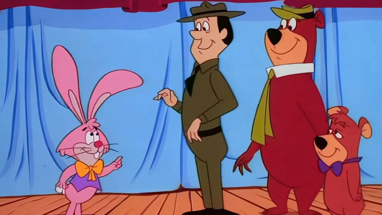 Yogi the Easter Bear backdrop