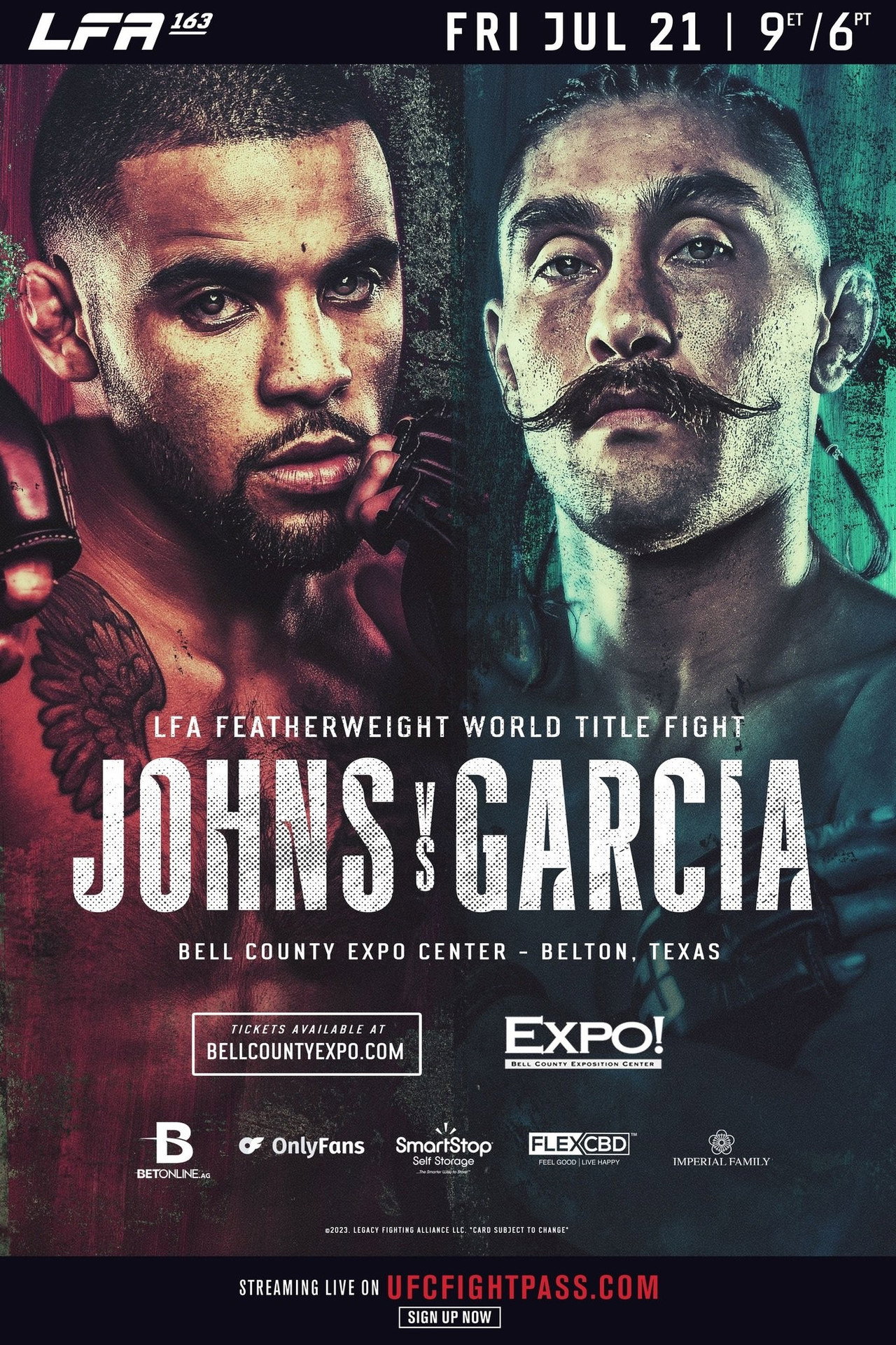 LFA 163: Johns vs. Garcia filmaffisch