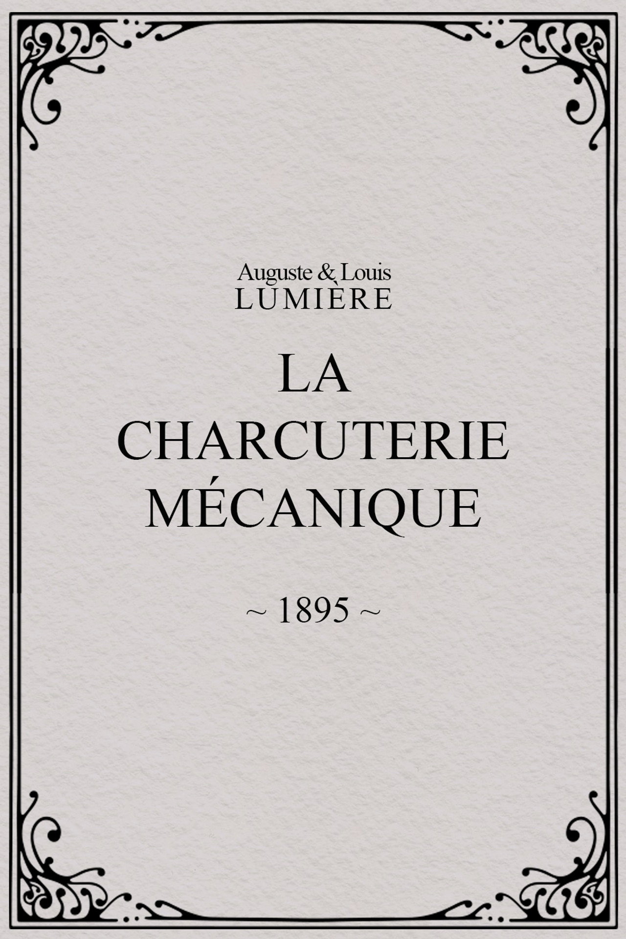 La Charcuterie mécanique filmaffisch