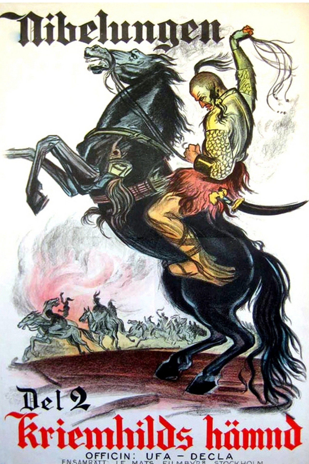 Nibelungen Del 2. Kriemhilds hämnd filmaffisch