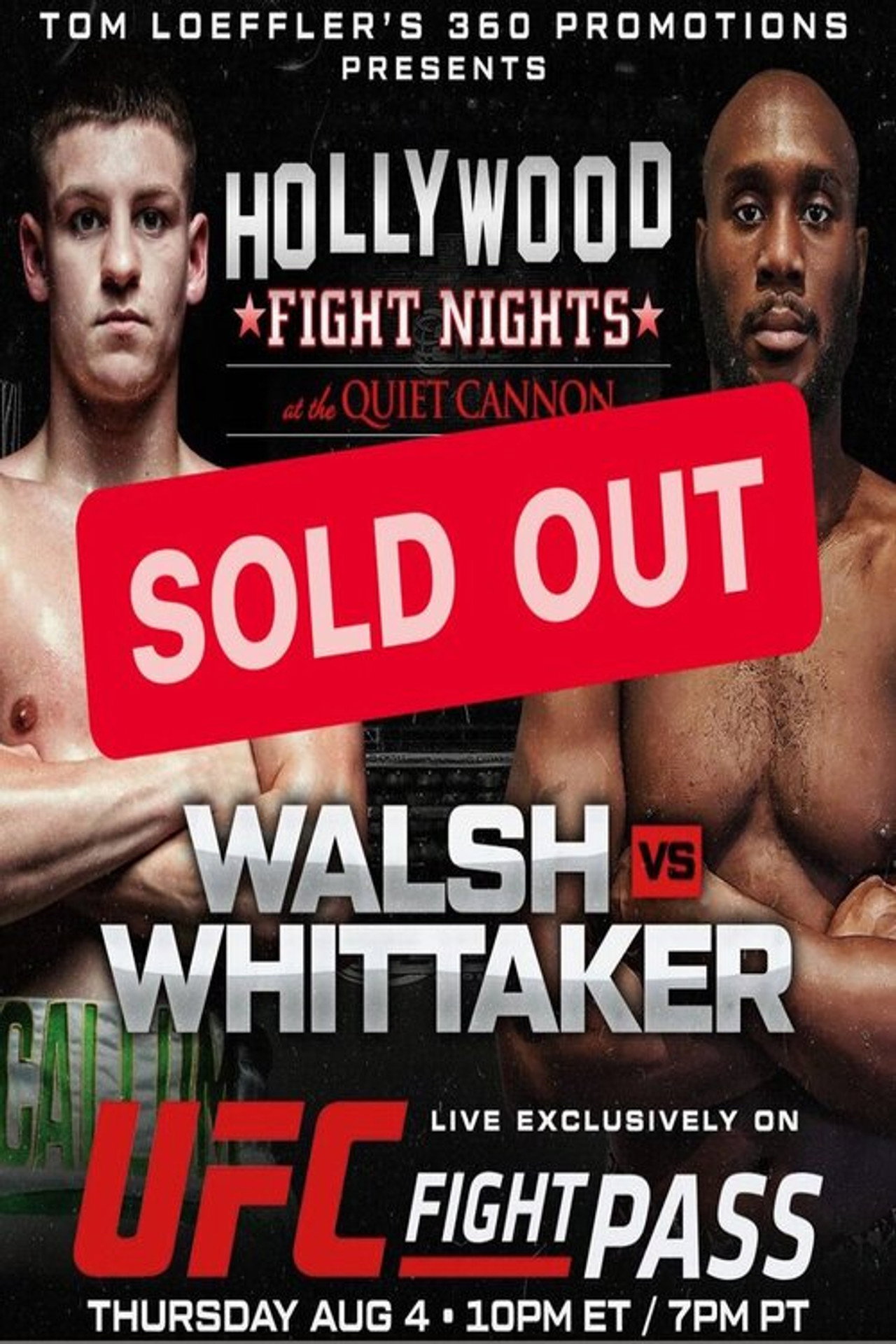 Hollywood Fight Night: Walsh vs. Whitaker Backdrop