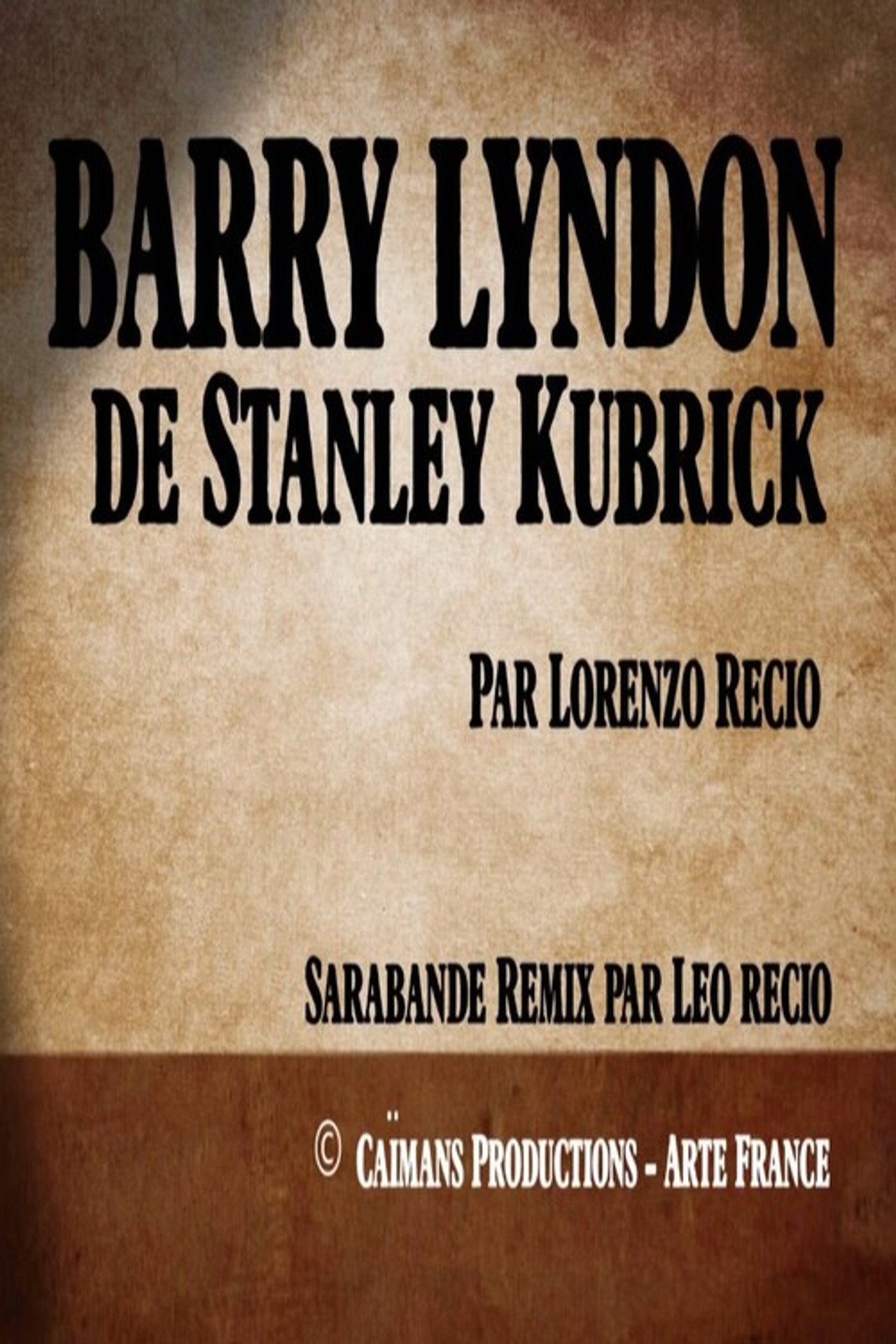 Short cuts : Barry Lyndon de Stanley Kubrick filmaffisch
