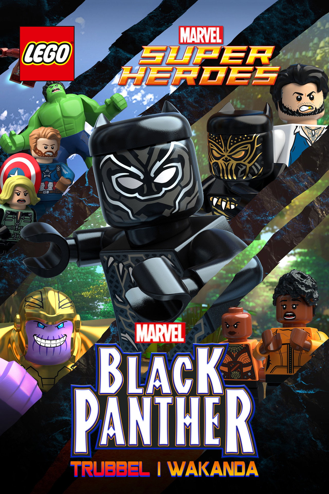 LEGO Marvel Superheroes: Black Panther - Trubbel i Wakanda filmaffisch