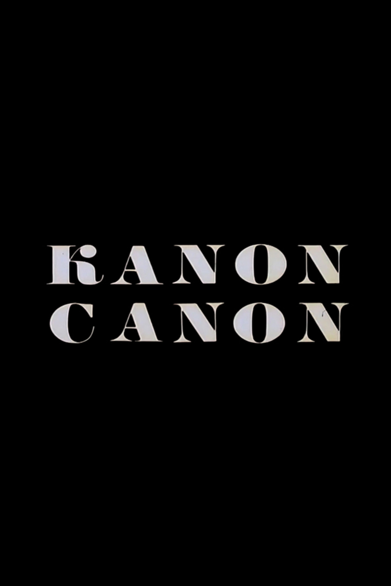 Kanon filmaffisch