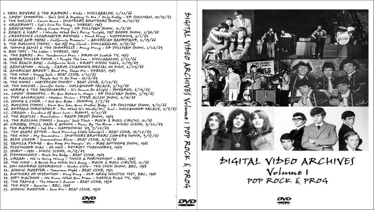 Digital Video Archives - Volume 1 - Pop Rock & Prog movie poster