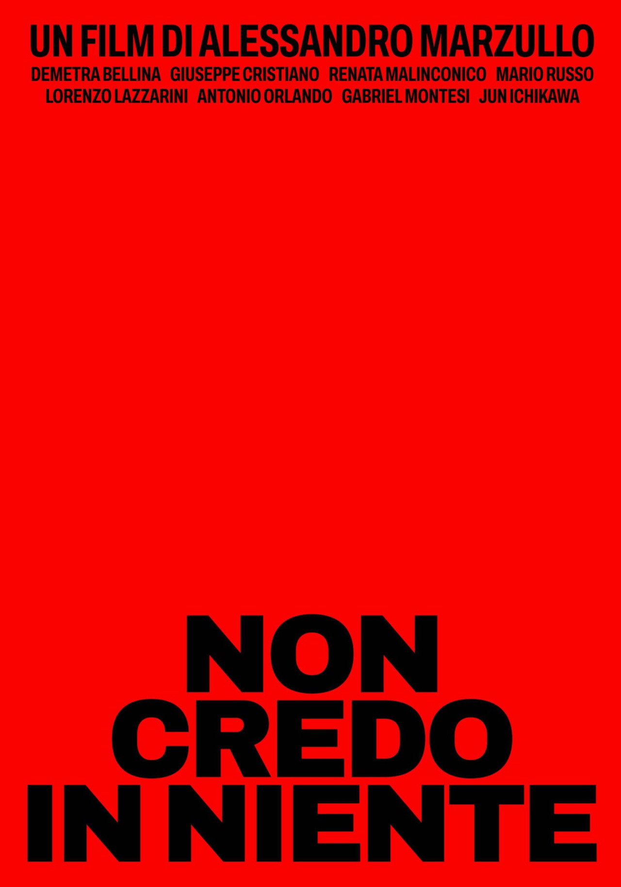 Non Credo In Niente filmaffisch