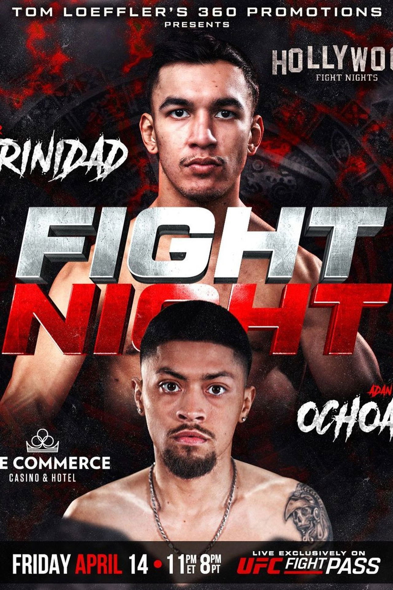 Hollywood Fight Night: Trinidad vs. Ochoa Backdrop