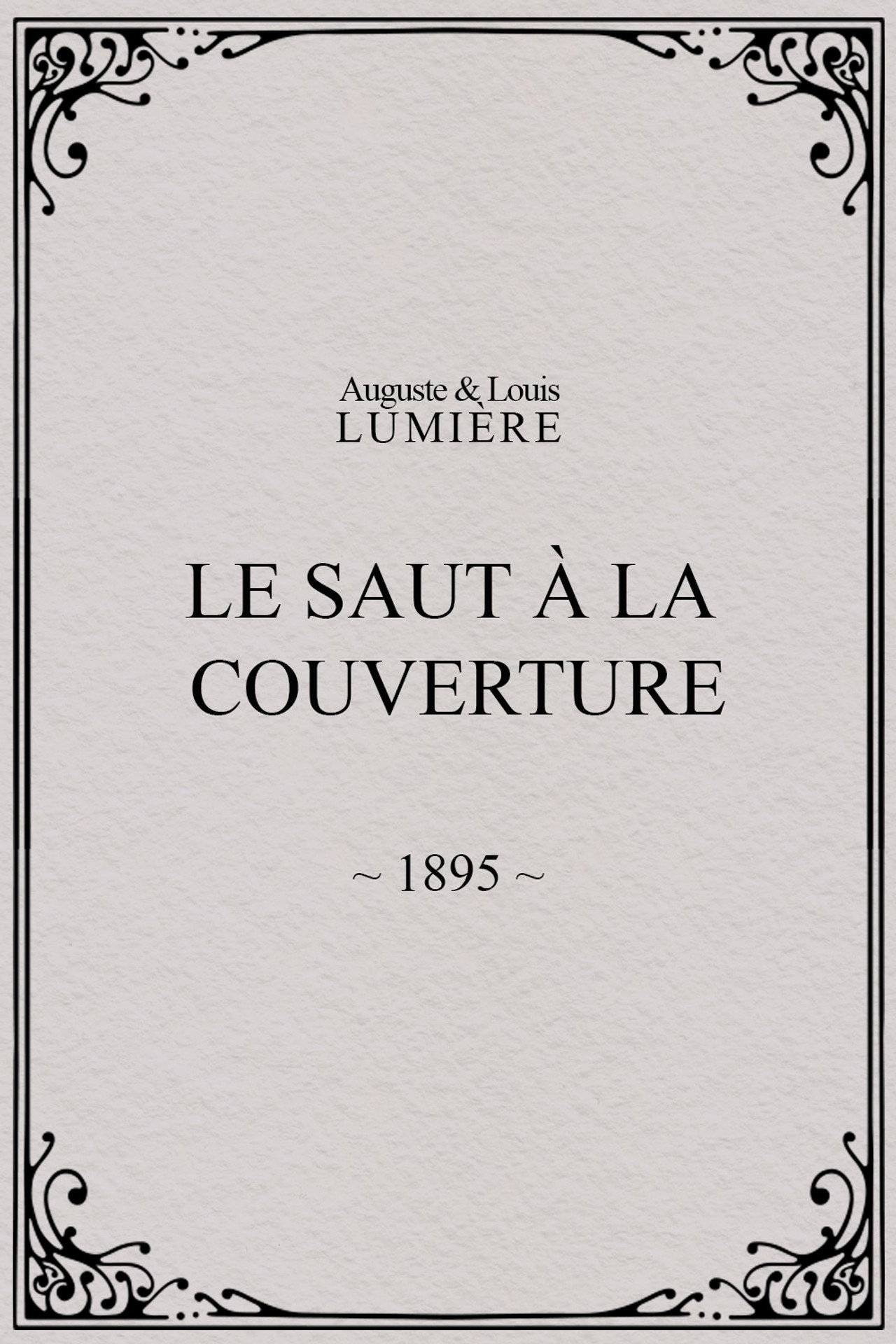 Le saut à la couverture filmaffisch