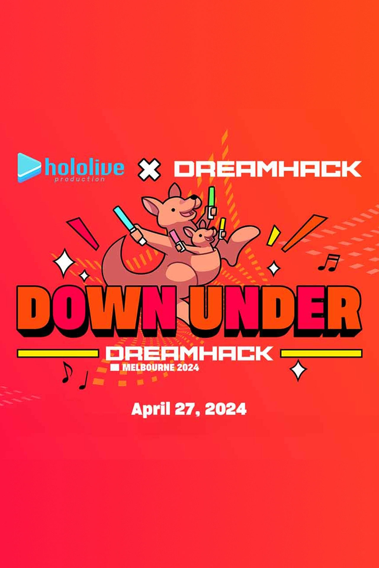 hololive production x DreamHack Melbourne 2024: Down Under filmaffisch