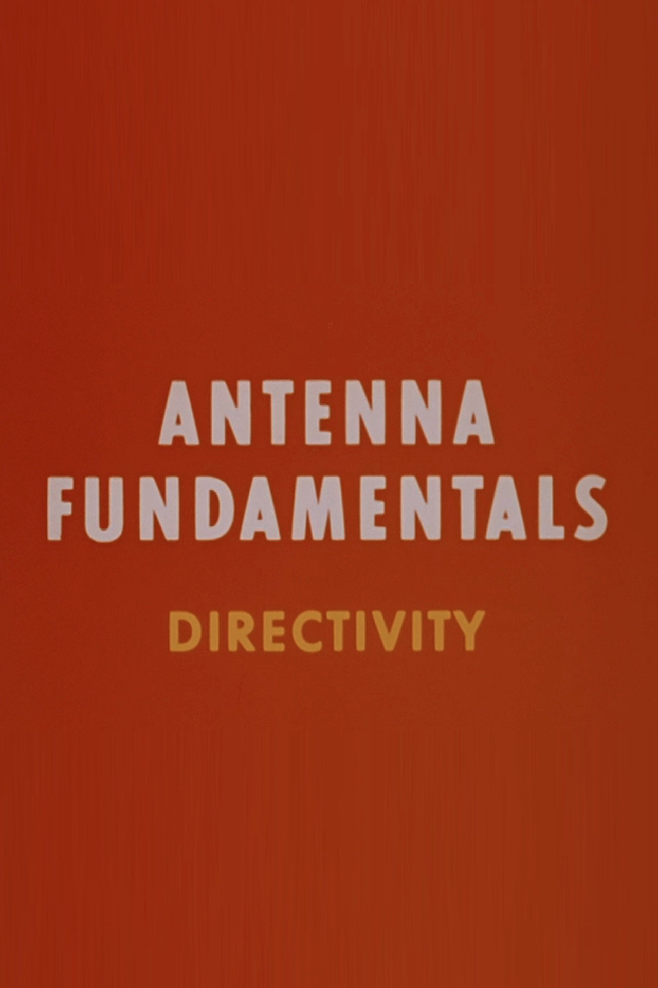 Directivity filmaffisch