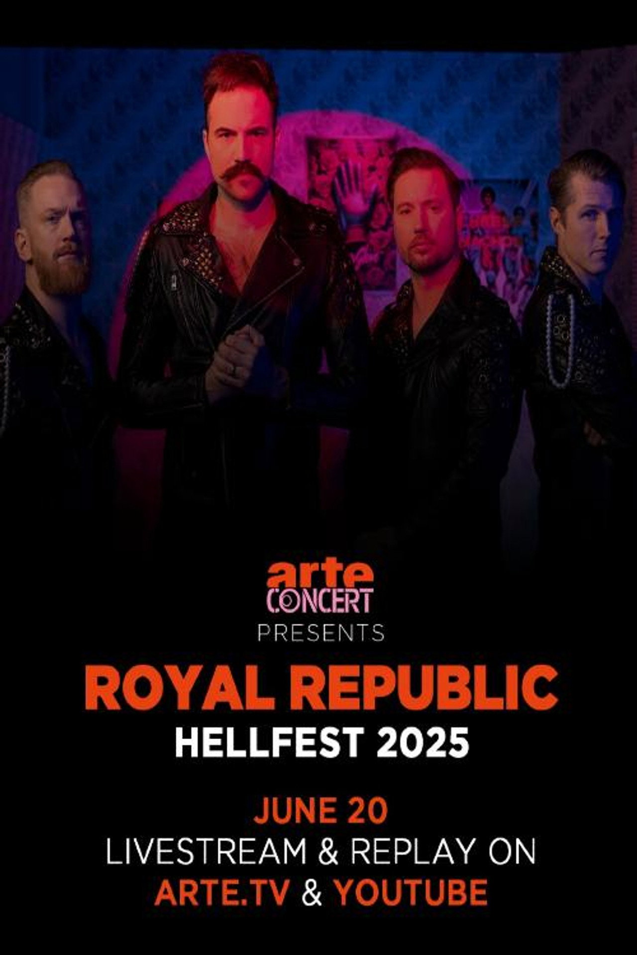 Royal Republic - Hellfest 2025 filmaffisch
