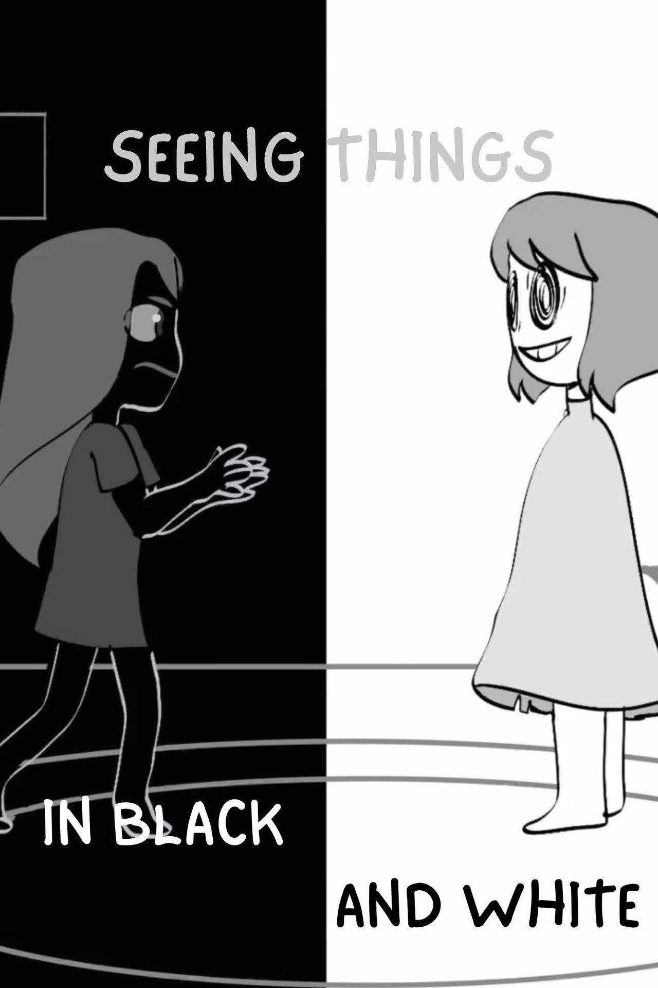 Seeing Things in Black and White Backdrop