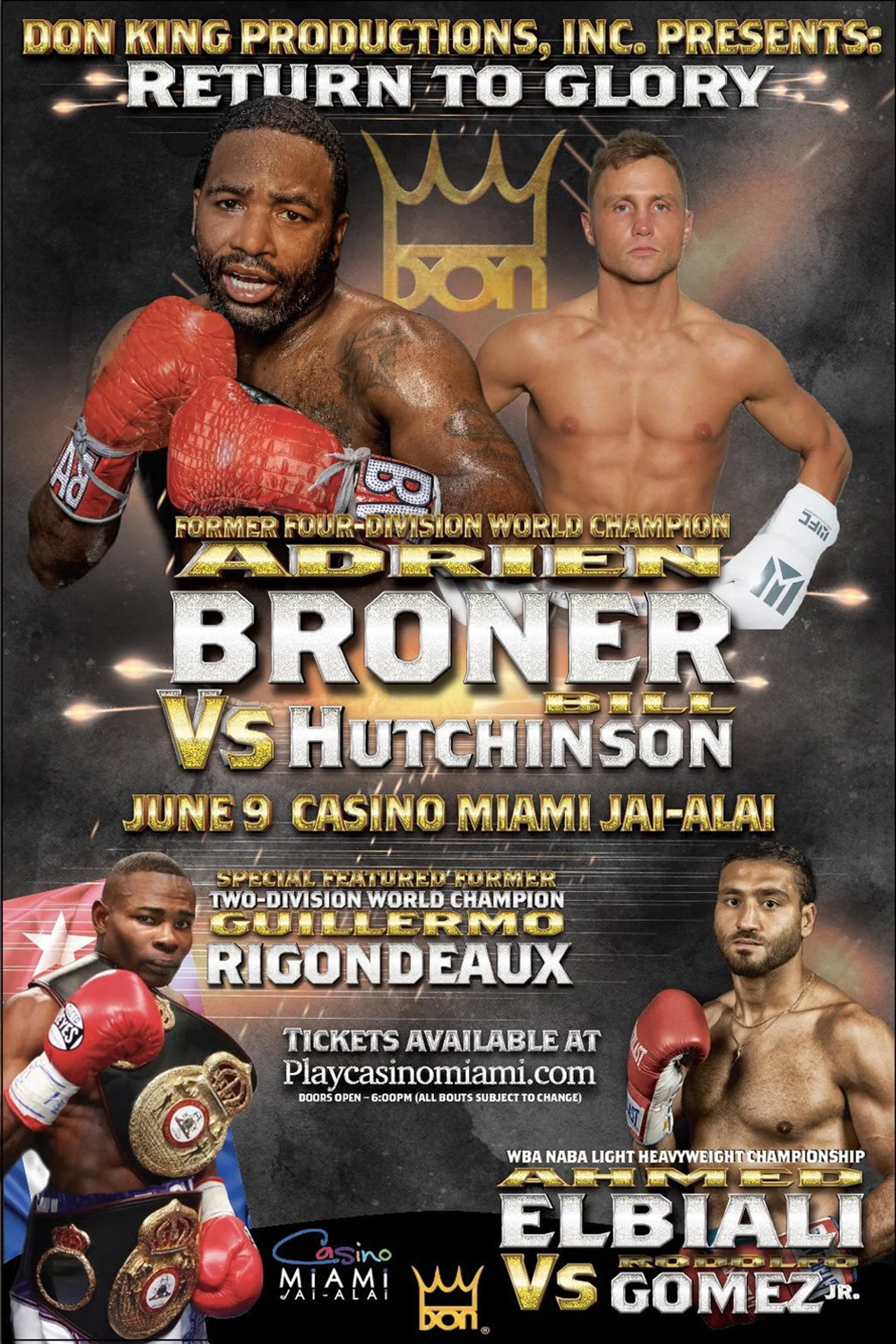Adrien Broner vs. Bill Hutchinson filmaffisch