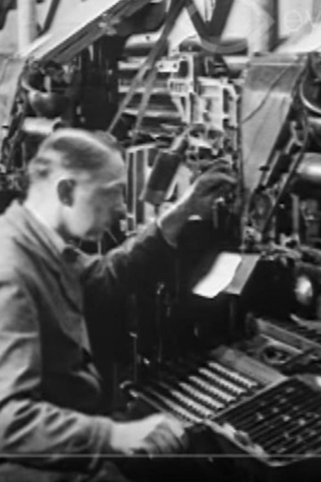 Haarlem's Dagblad; De Technische Inrichting van een Modern Dagblad Bedrijf filmaffisch