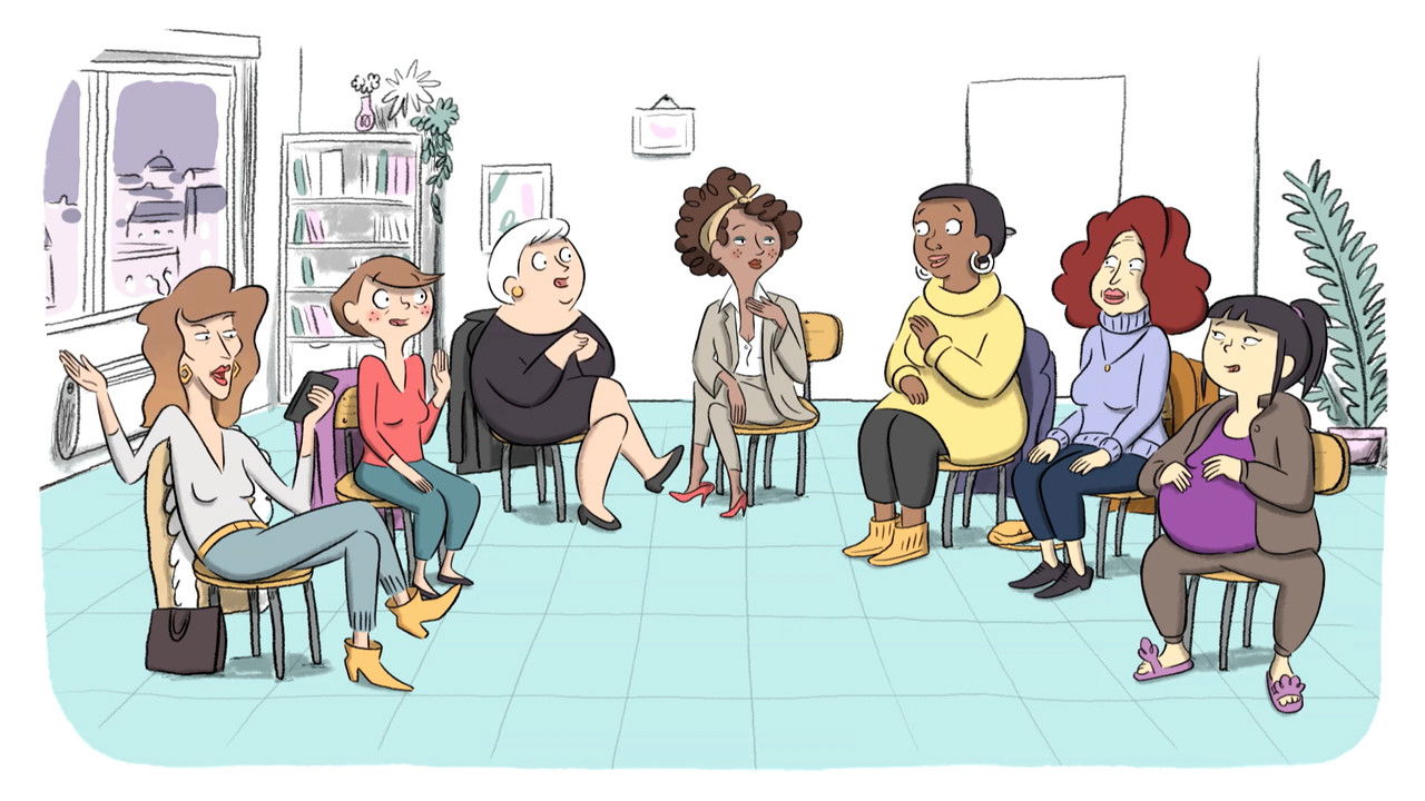 Two Women and a Bassinet