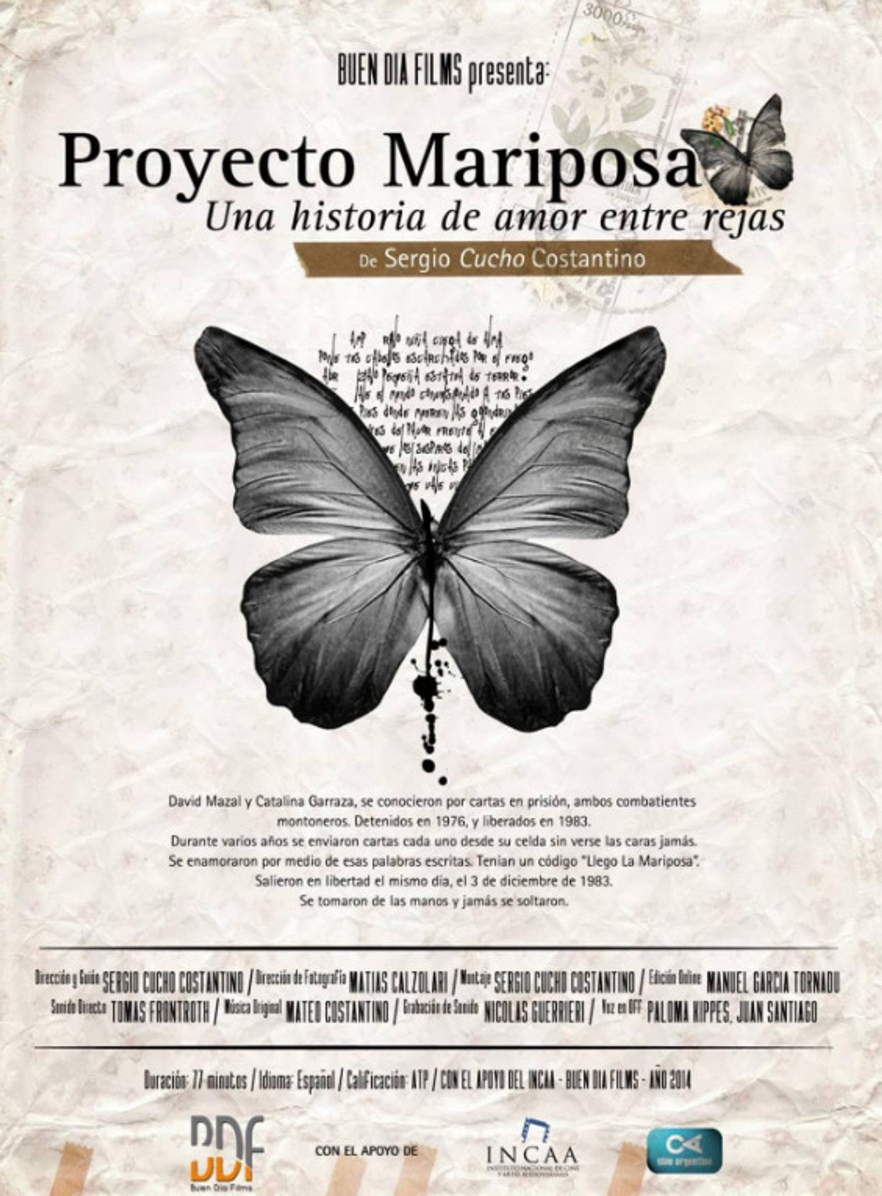 Proyecto Mariposa filmaffisch
