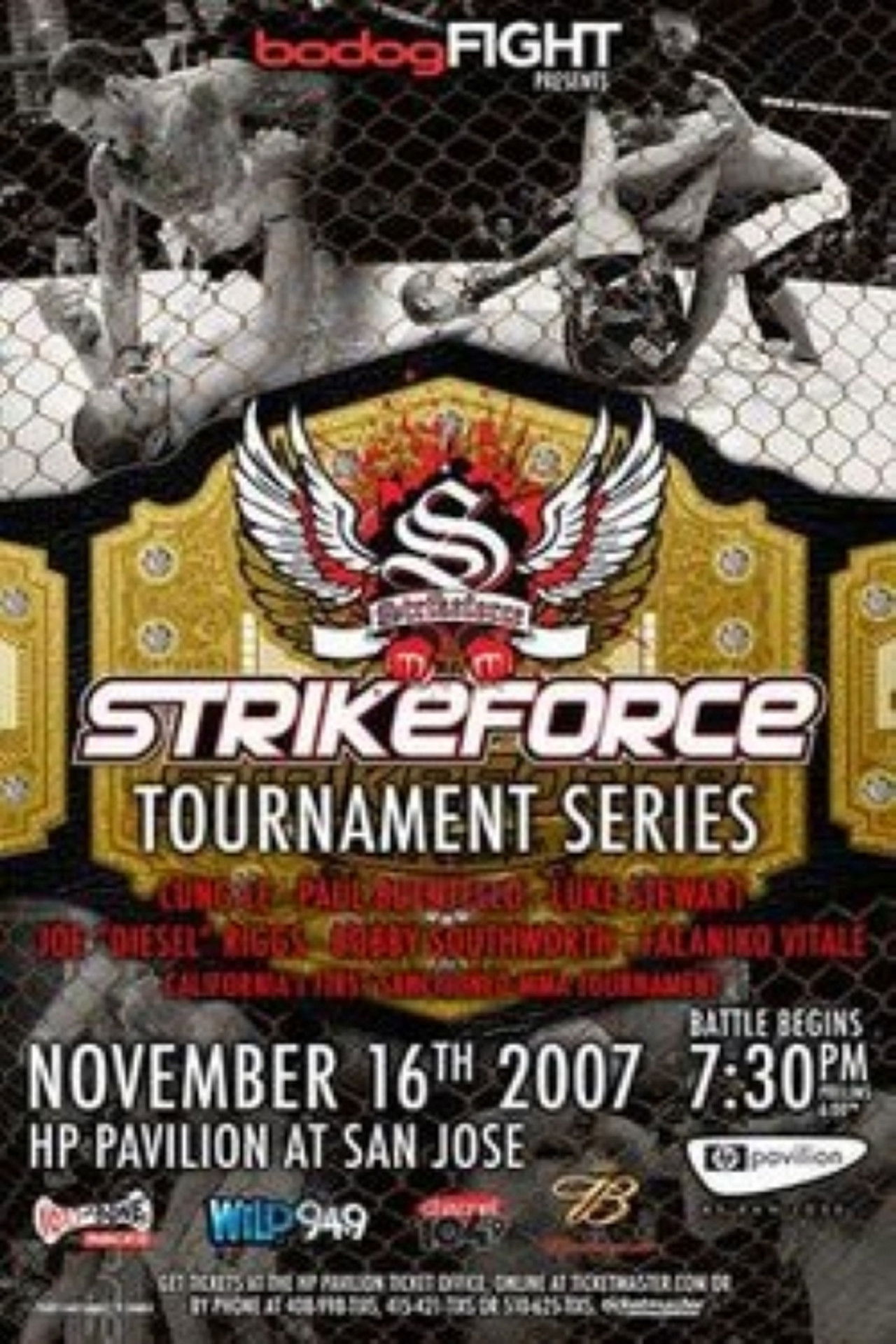 Strikeforce: Four Men Enter, One Man Survives Backdrop