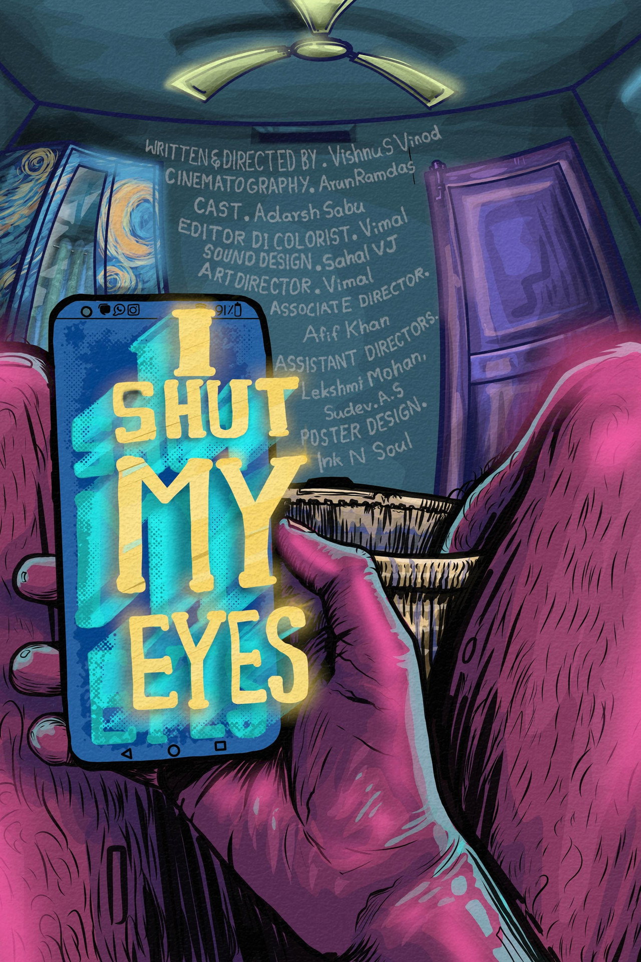 I shut my eyes Backdrop