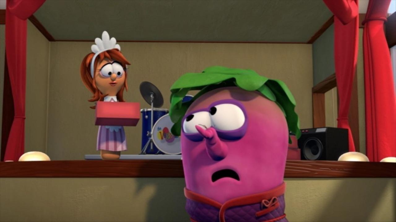 Scen från VeggieTales: Beauty and the Beet