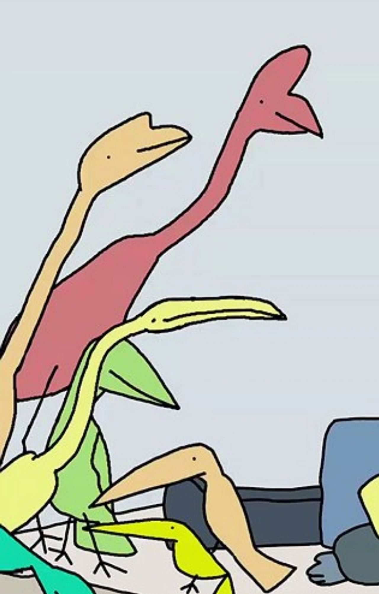 The Man With Birds Backdrop