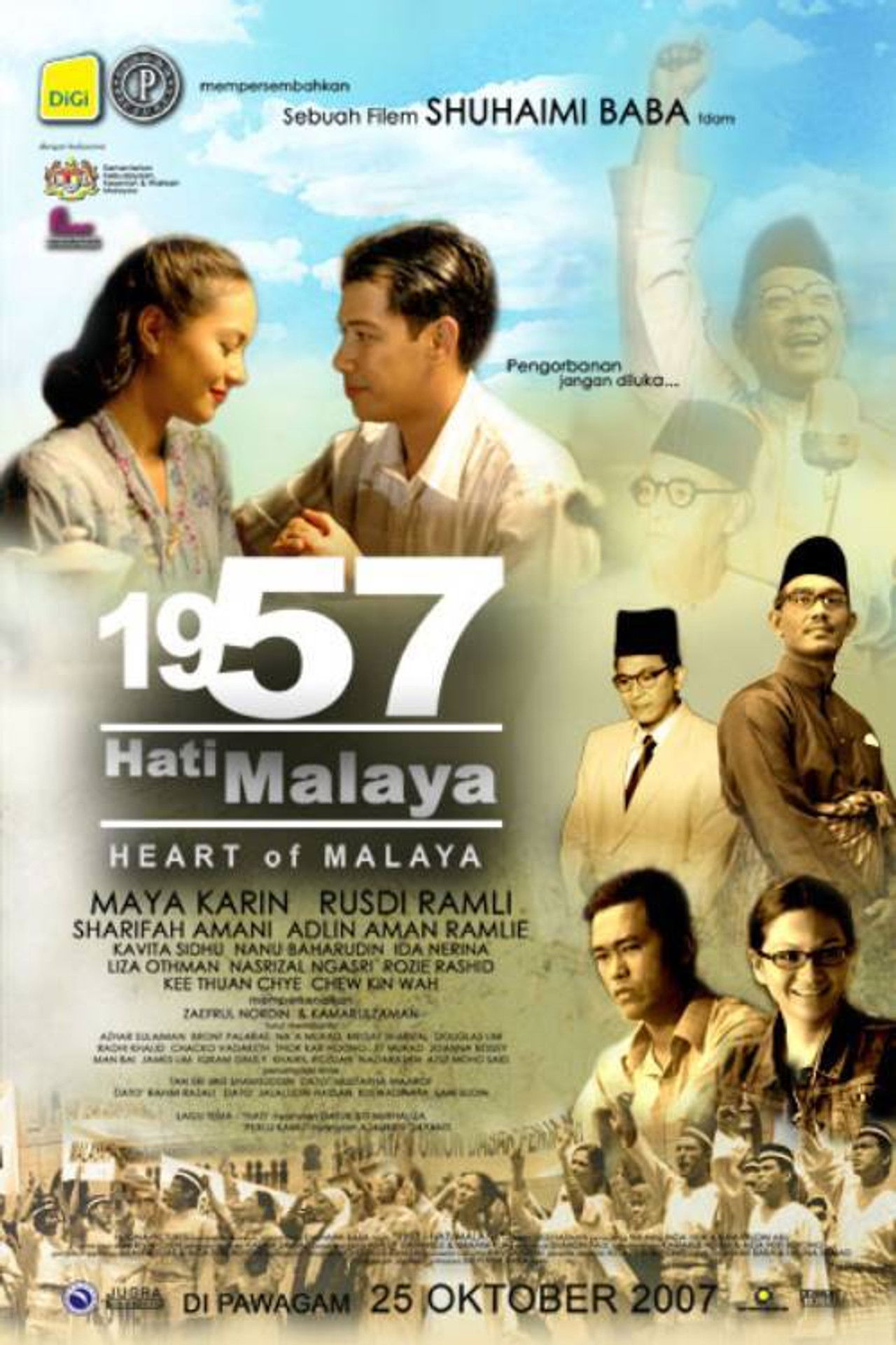 1957 Hati Malaya Backdrop