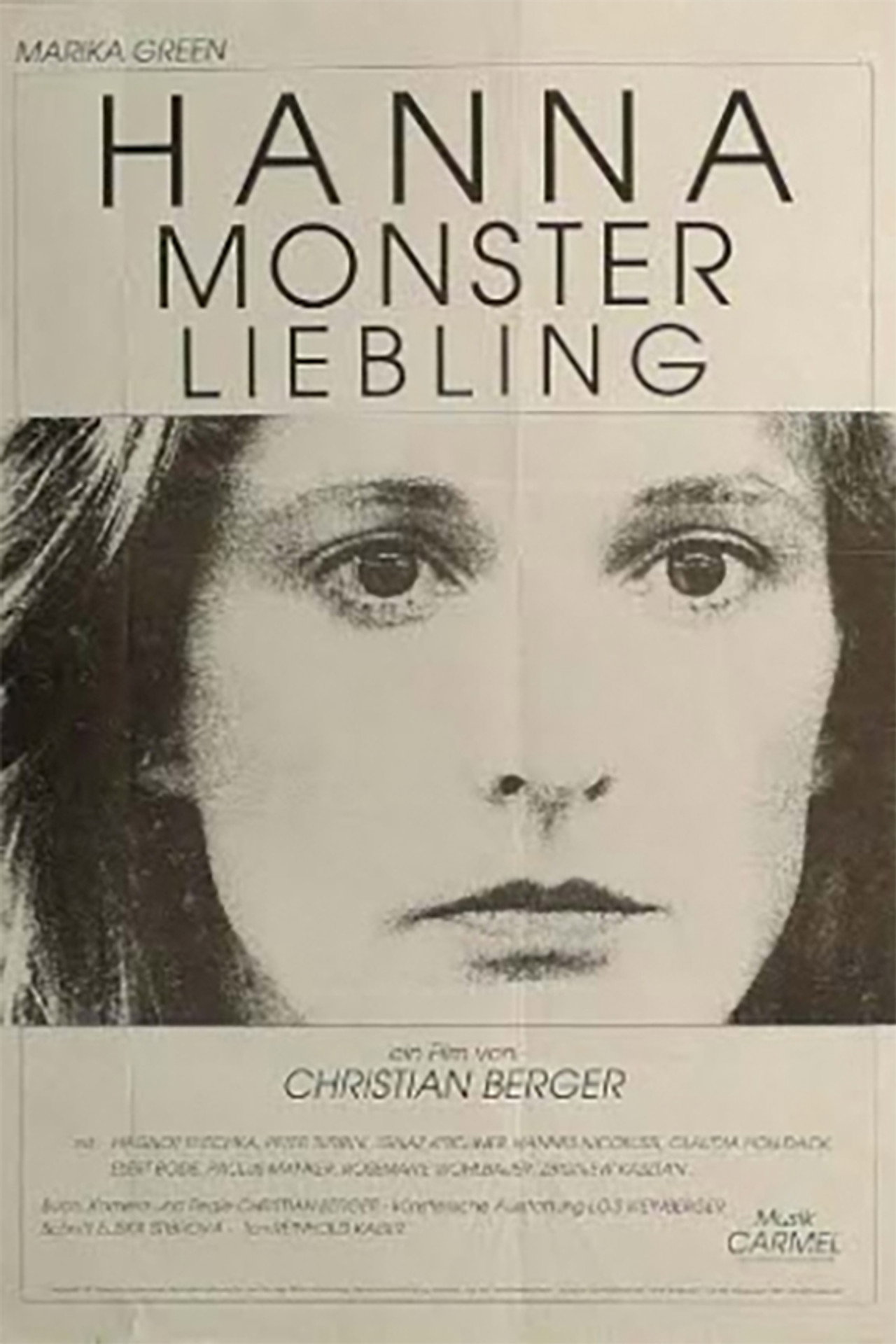 Hanna Monster, Liebling filmaffisch