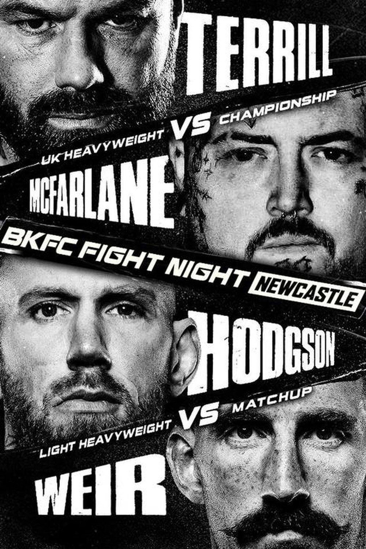 BKFC Fight Night Newcastle 2026: Mick Terrill vs Jay McFarlane filmaffisch