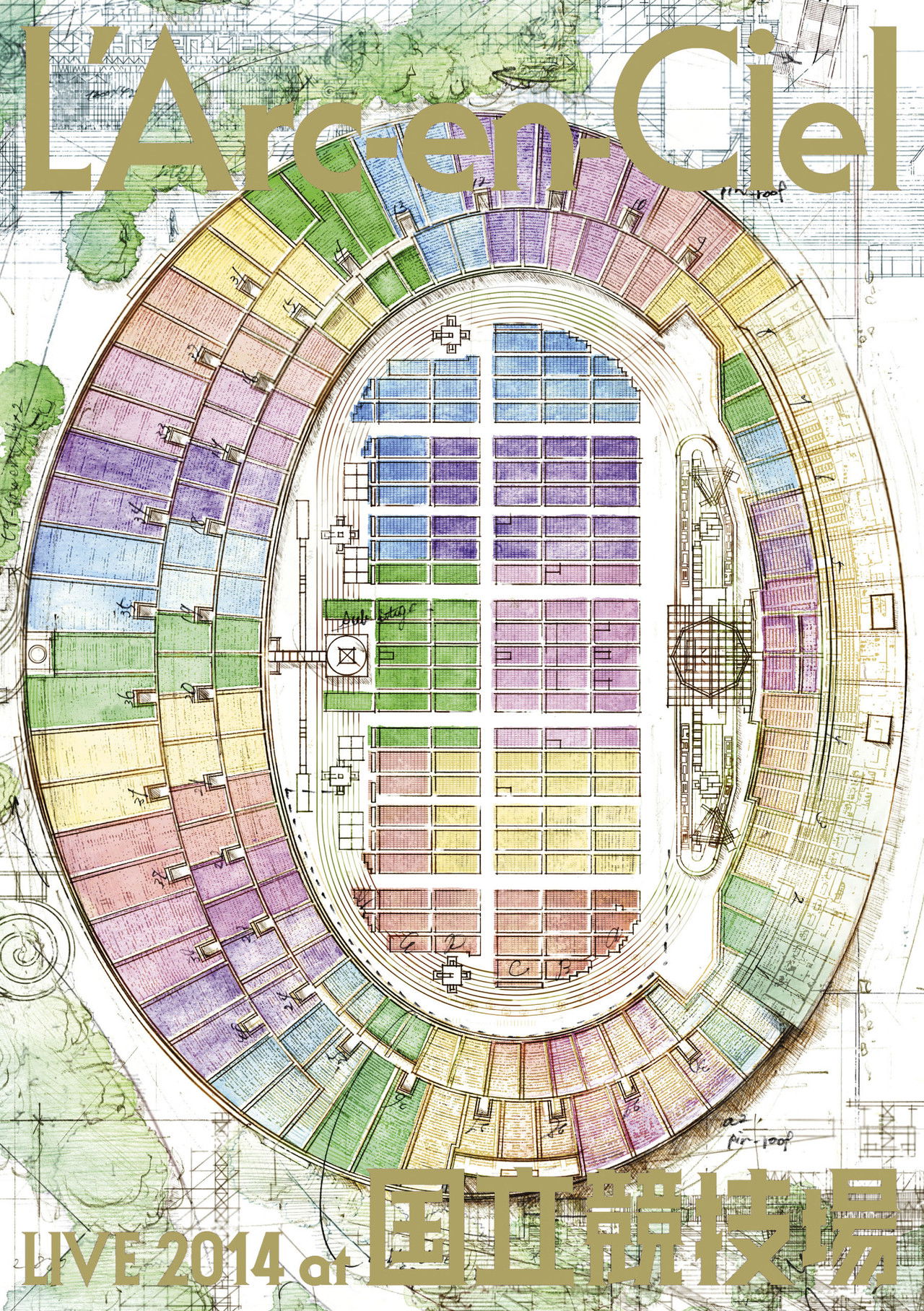 L'Arc-en-Ciel LIVE 2014 at National Stadium Backdrop