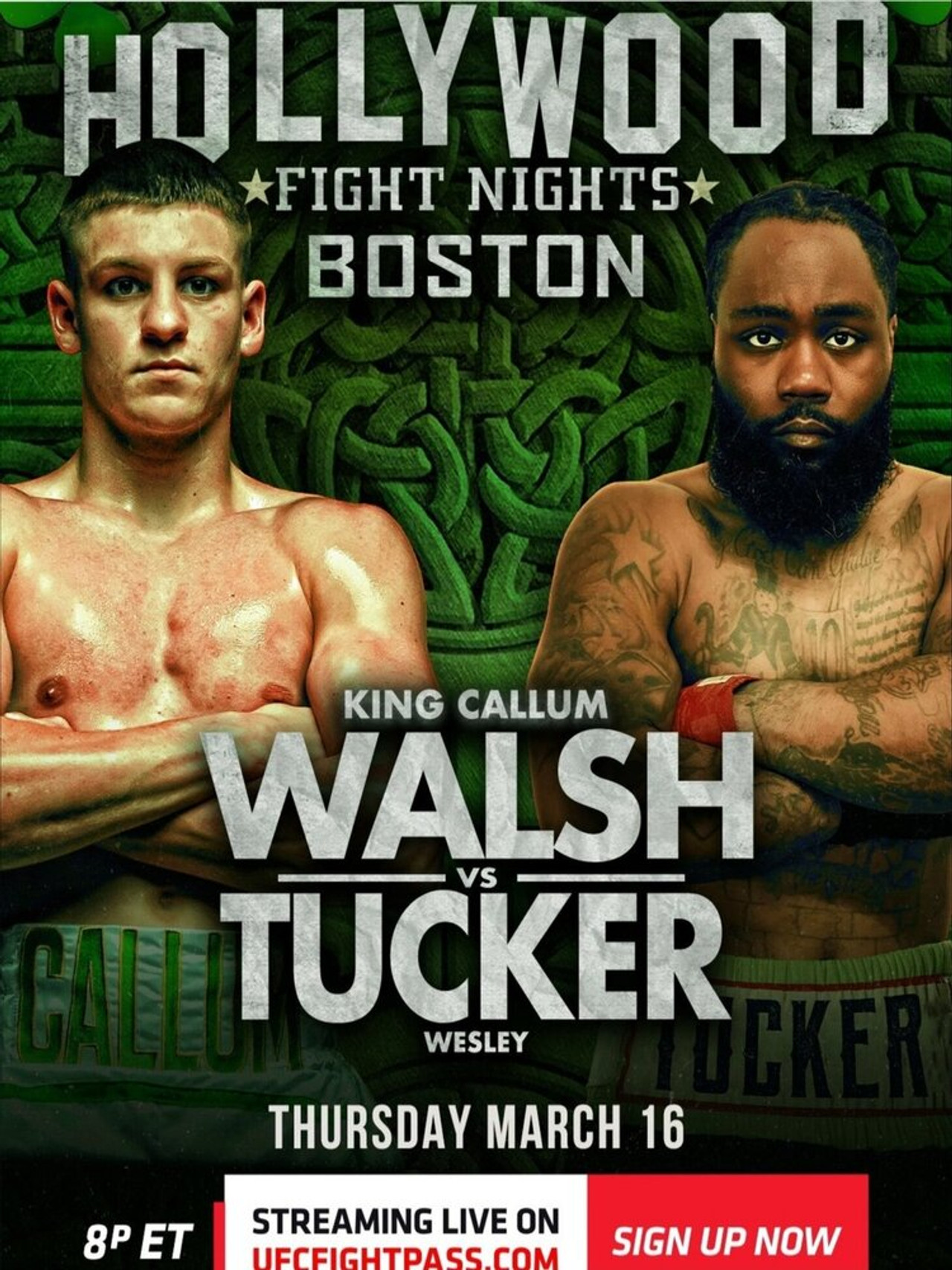 Hollywood Fight Night Walsh vs. Tucker Backdrop