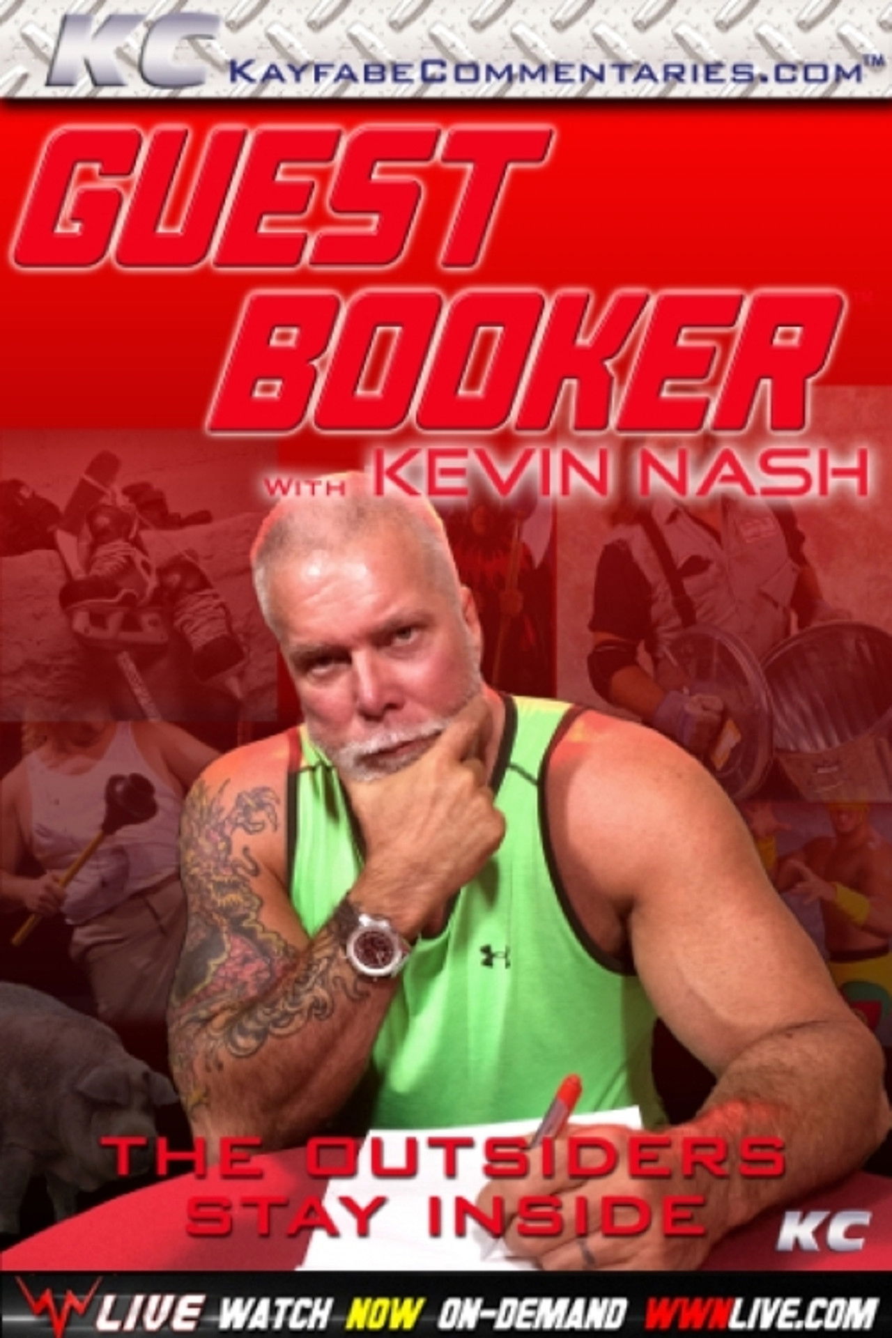 Guest Booker with Kevin Nash Backdrop