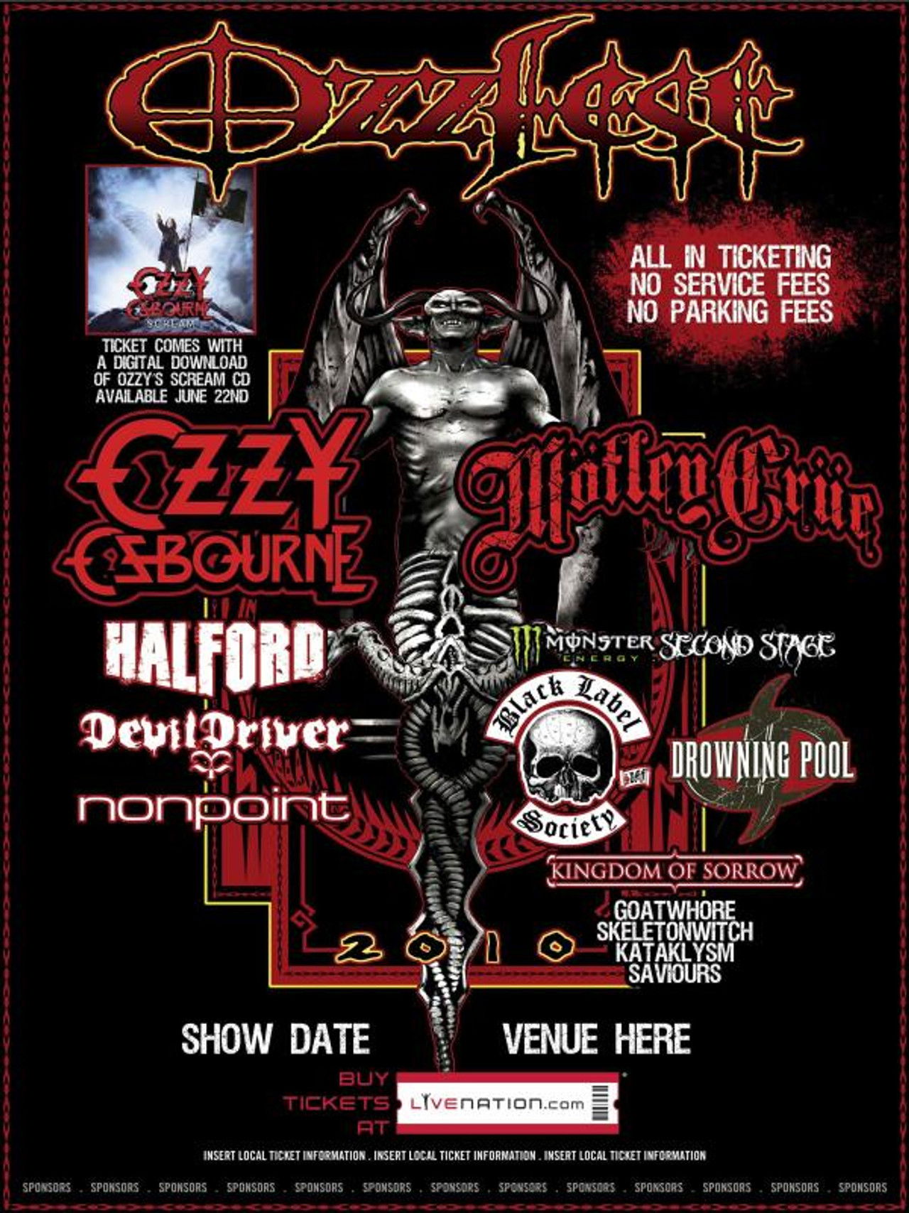 Ozzy Osbourne: Ozzfest UK 2010 Backdrop