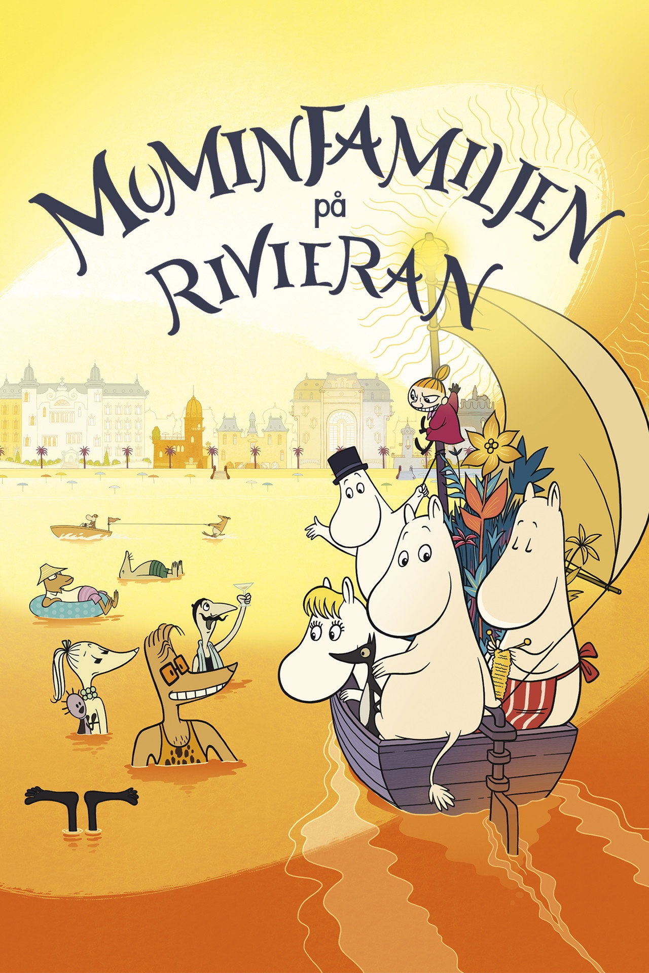 Muminfamiljen på Rivieran filmaffisch